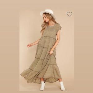 Red Dress green maxi dress